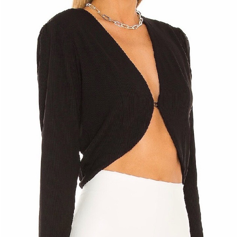 LNA Kinski Crop Ribbed Top - Picture 4 of 5